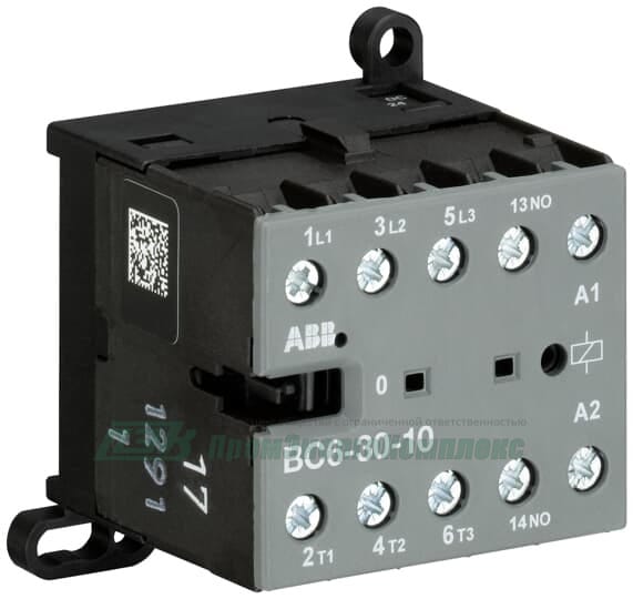 BC6-30-10-01 Мини-контактор 3NO 9A(20A-AC1) 24VDC, ABB